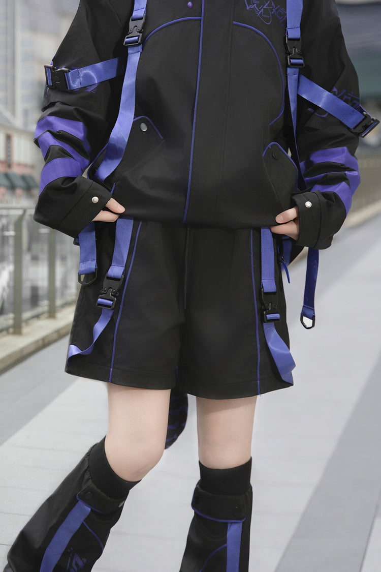 Long-Sleeve Cat Ears Hooded Jirai Kei Handsome Coat