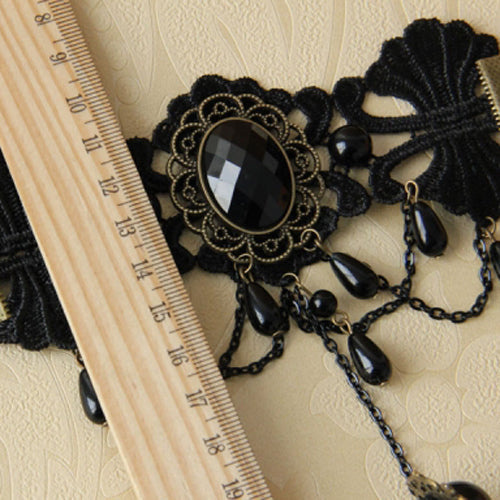 Gothic Lace Ring Bracelet Vintage Style