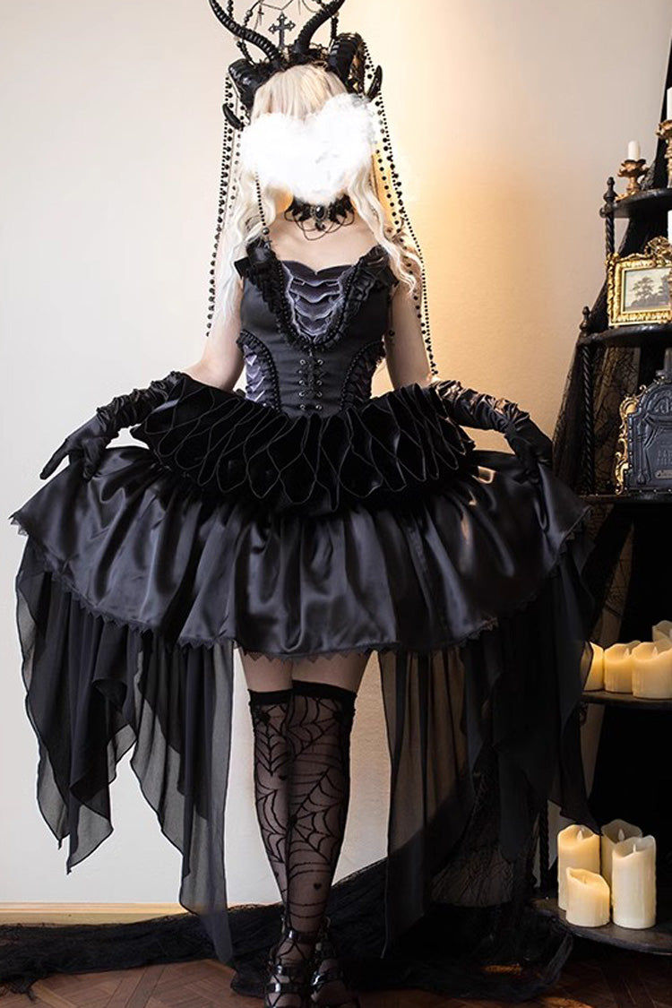 Gothic Lace-Up Elegant Lolita Dress