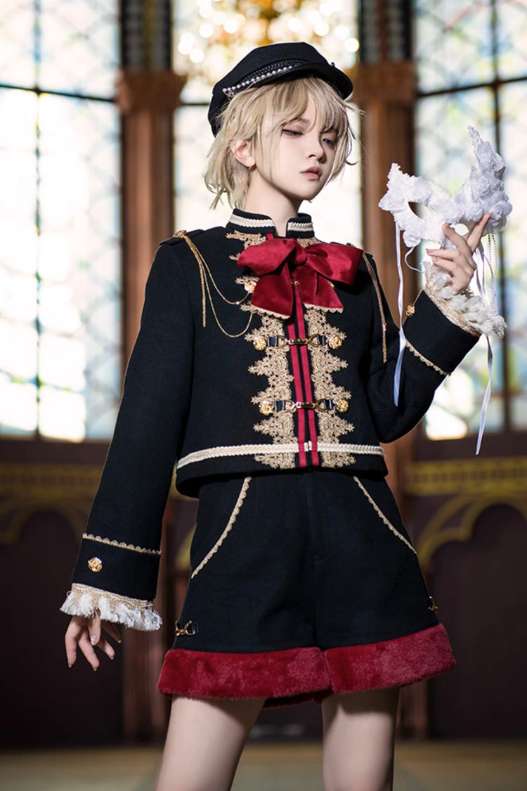 Crimson Noir Dark Baroque Classic Ouji Lolita Overcoat