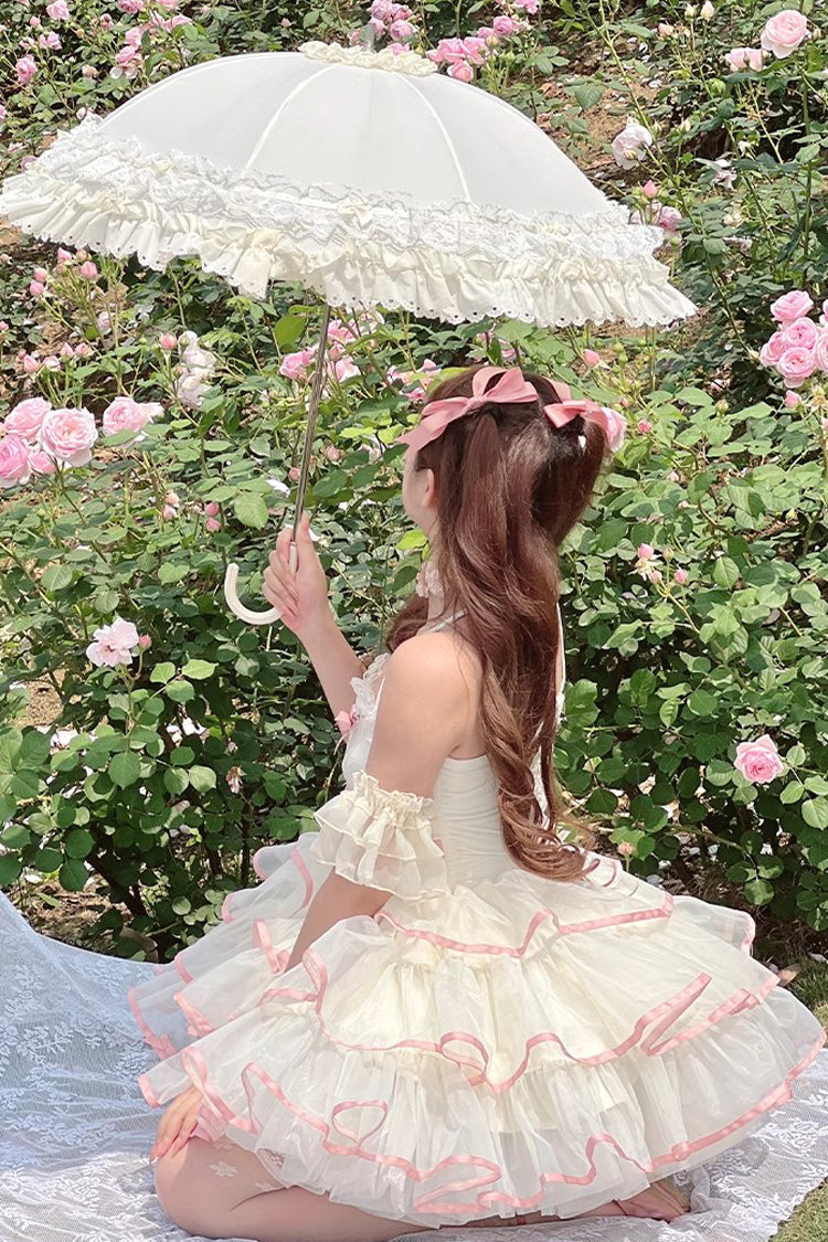 Ballerina Princess Tiered Dress with Bow & Fluffy Silhouette