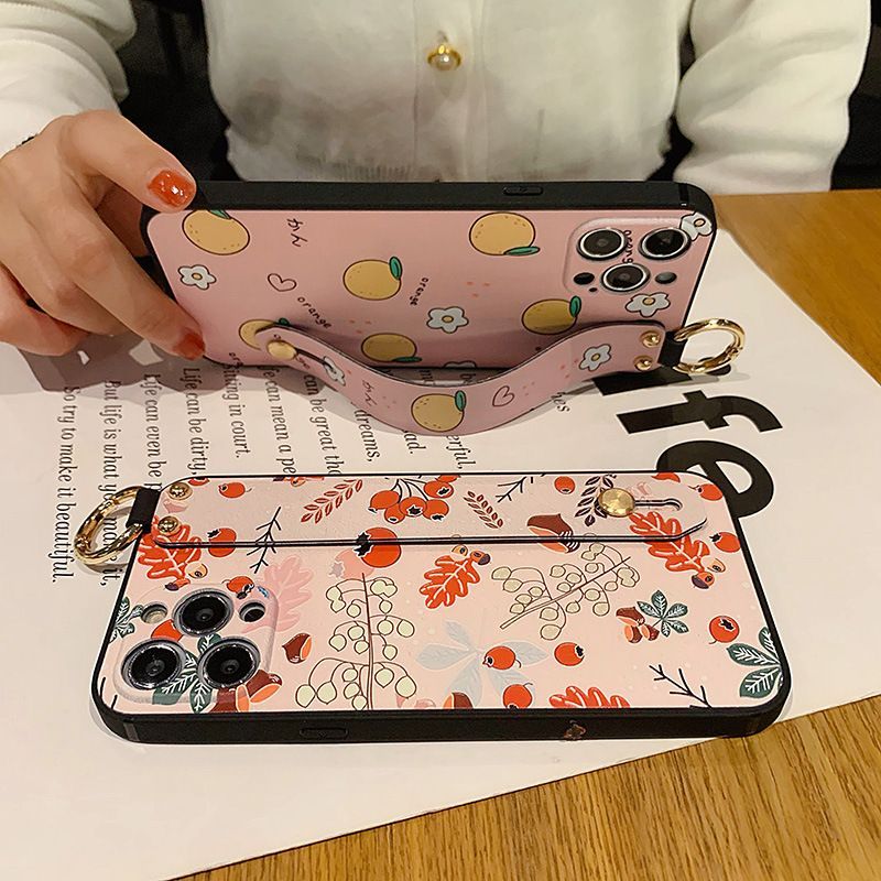 Floral / Tangerine Print Phone Case