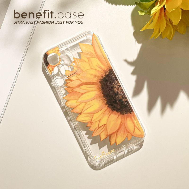 Phone Transparent Sunflower Case