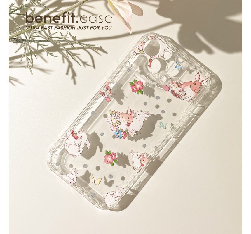 Case Transparent Rabbit Phone