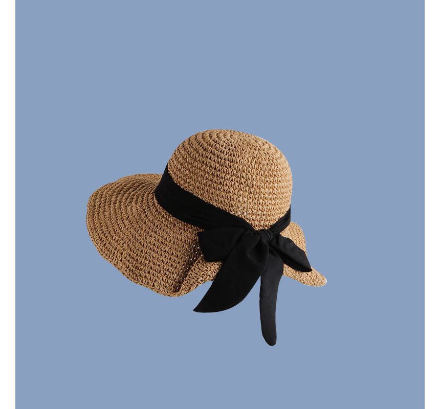 Hat Bow Straw Sun