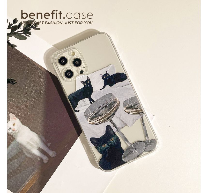 Phone Transparent Cat Case