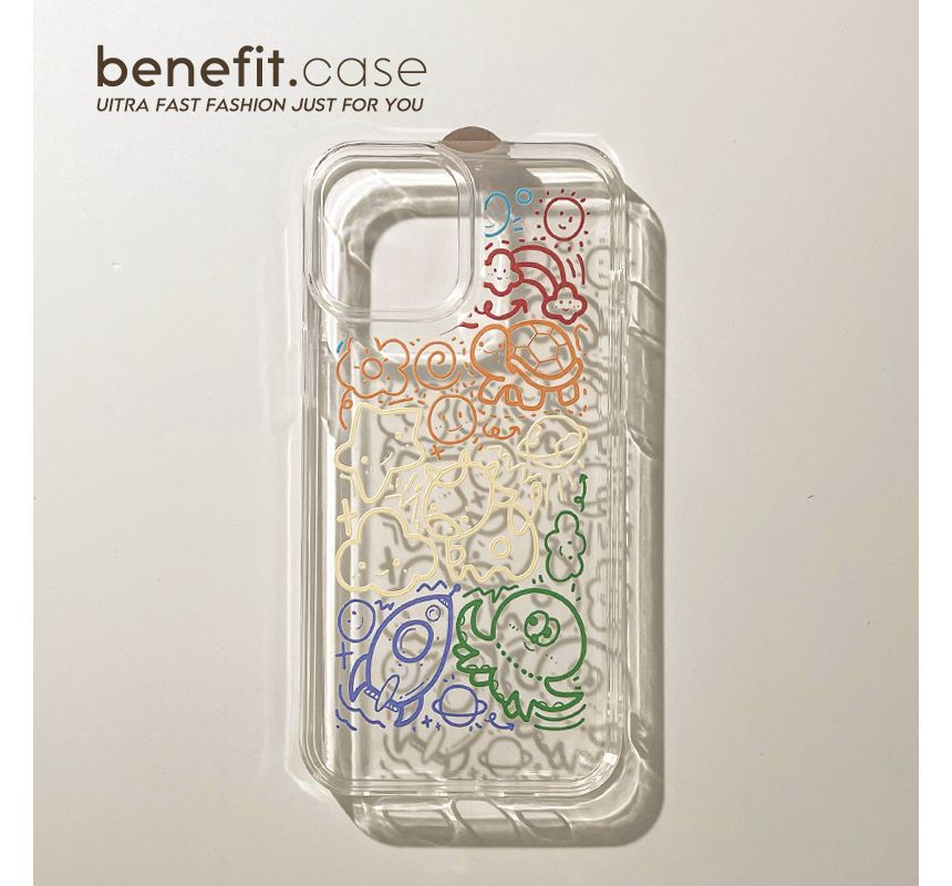 Cartoon Transparent Case Phone