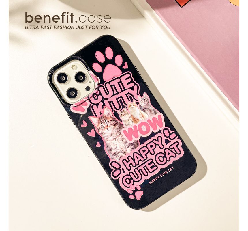 Lettering Phone Cat Case