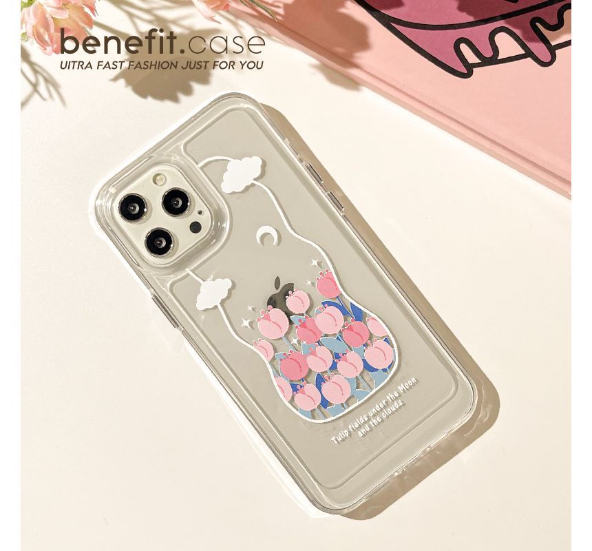 Transparent Case Tulip Phone