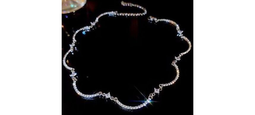 Rhinestone Choker Alloy