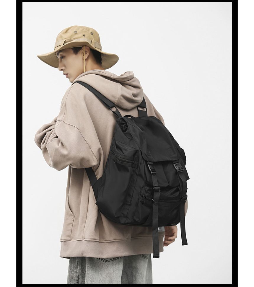 Lightweight Buckled Backpack