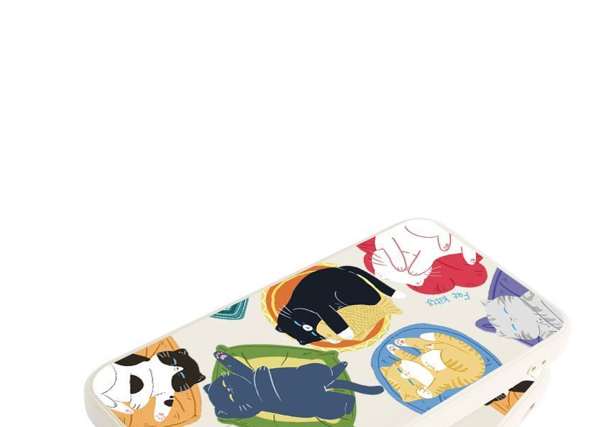 Case Sleeping Cat Print Phone