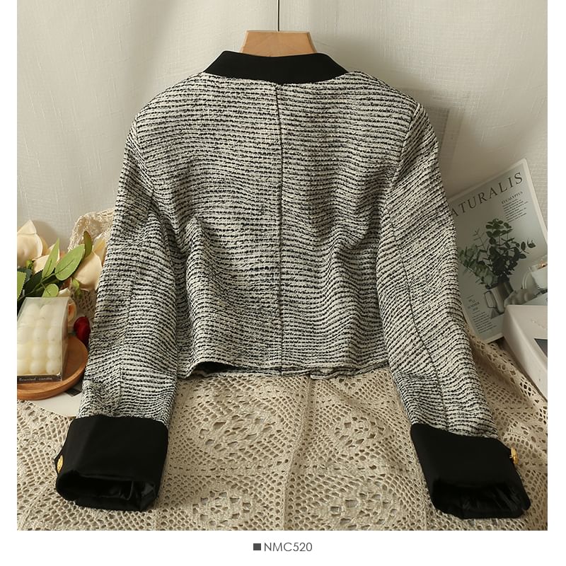 Set: Tweed Jacket + Pleated A-Line Skirt