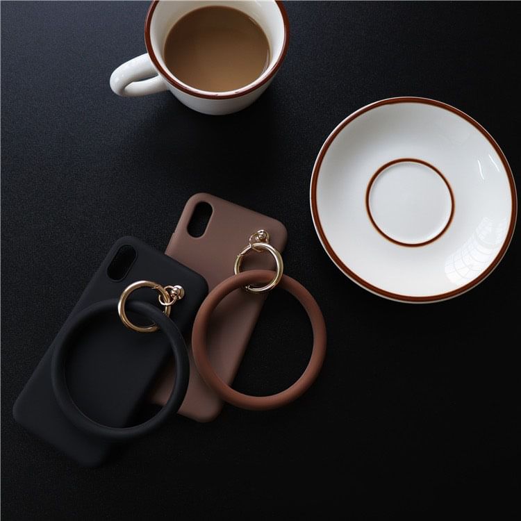 Plain Phone Hoop Charm Case