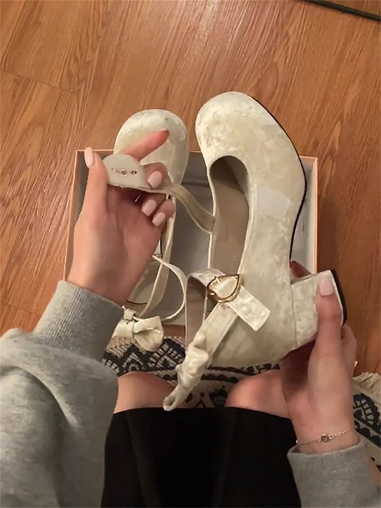 Pumps Mary Heel Block Jane