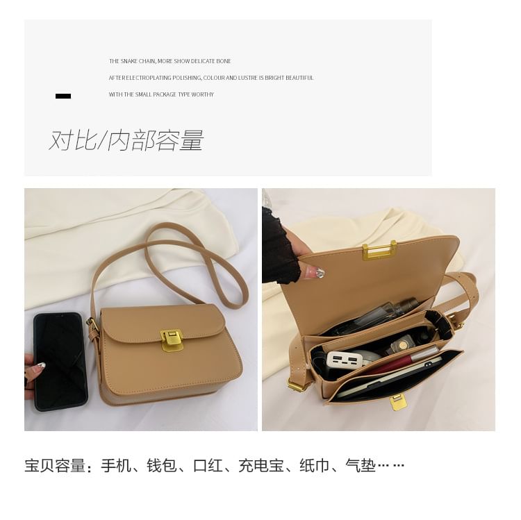 Bag Faux Leather Shoulder Flap
