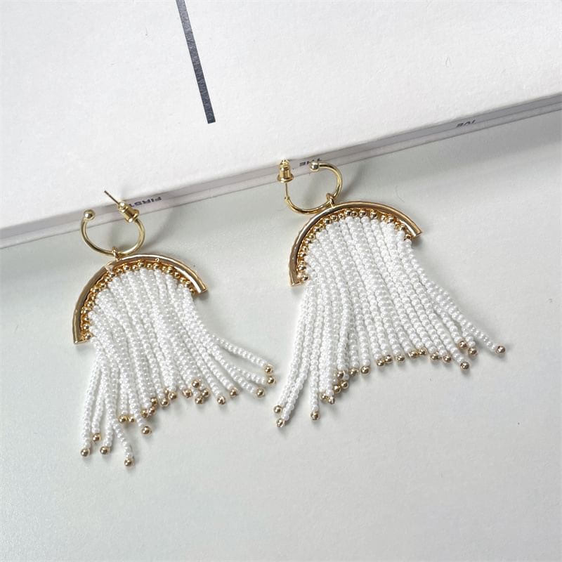 Earring Beaded Fringed