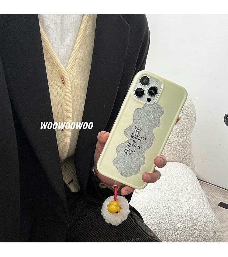 Case Phone Lettering Pom Bell