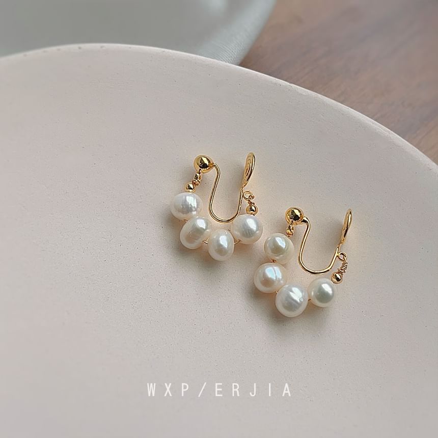 Faux Clip-On Earring Pearl