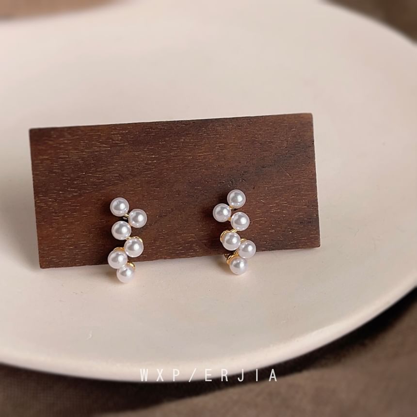 Cuff Ear Pearl Alloy Faux