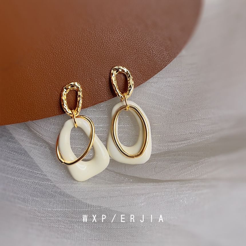 Hoop Irregular Alloy Dangle Earring