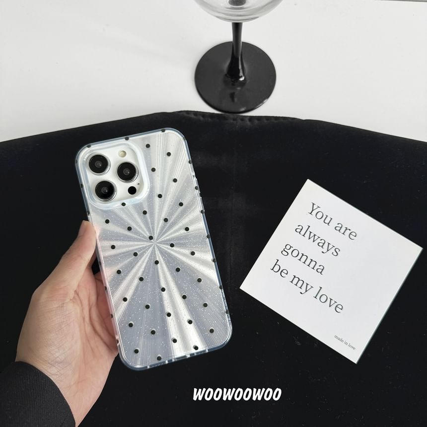 Case Phone Polka Heart Dot