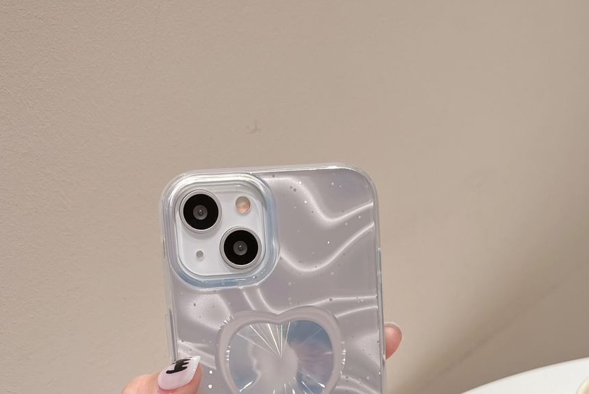 Phone Case Heart Holographic
