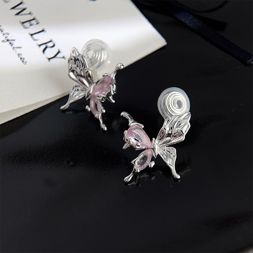 Alloy Cuff Butterfly Ear Rhinestone