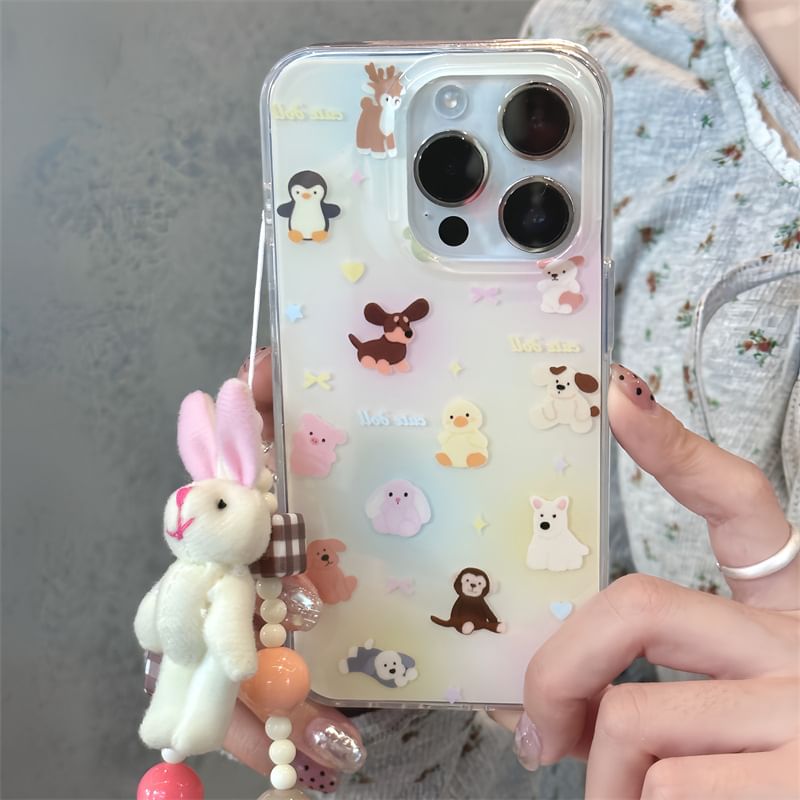 / Strap Case Set Phone Animal
