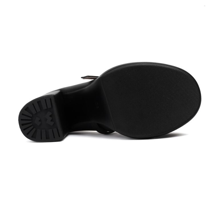 Pumps Mary Heel Jane Chunky Bow