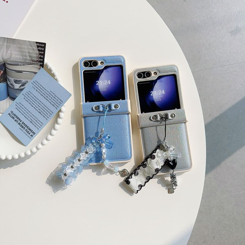 Charm Plain Ribbon Phone Case