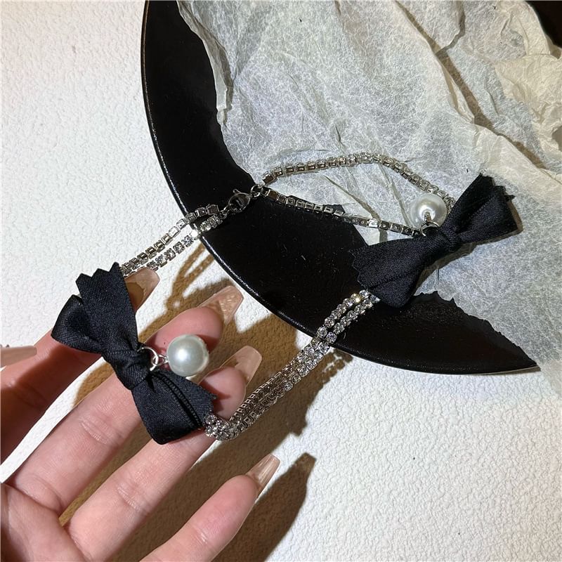 Necklace Ribbon Layered