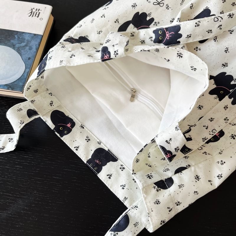 Bag Shopper Print Cat