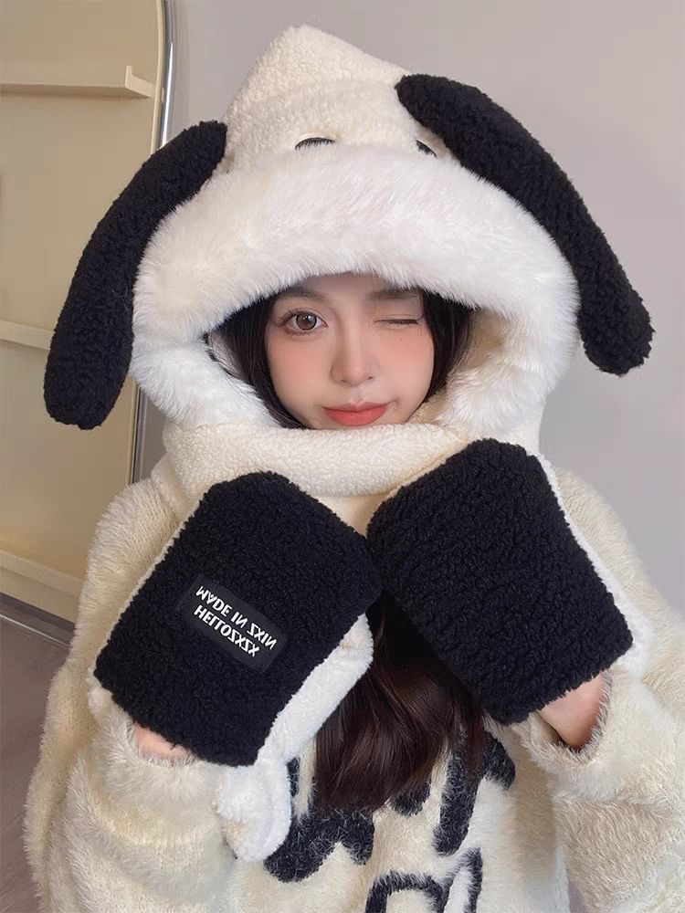 Hooded Dog Scarf Ear