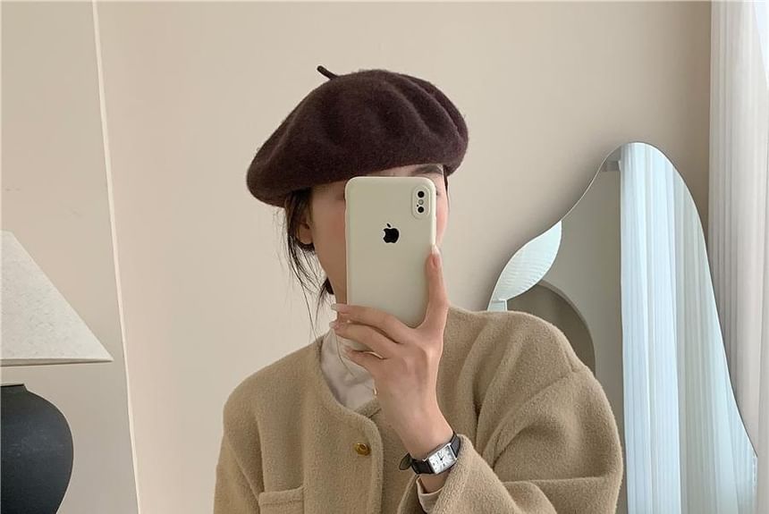 Round-Neck Wool Jacket