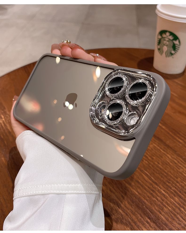 Phone Protection Glitter Lens Case