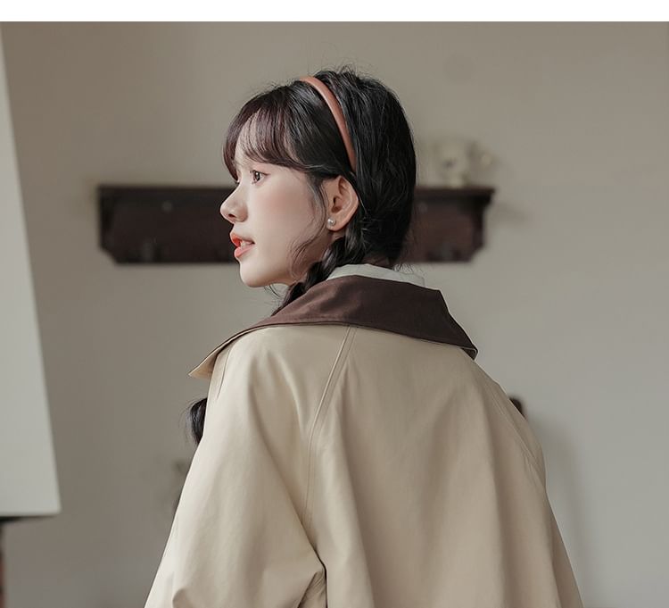 Plain Button-Up Jacket