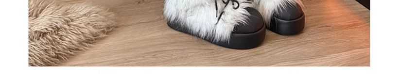 Platform Fluffy Short Snow Boots