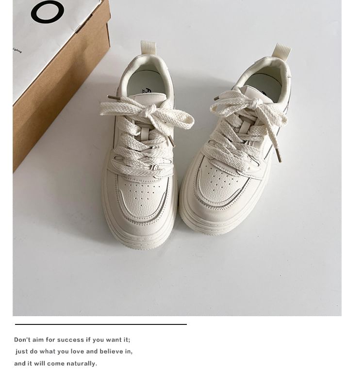 Platform Lace-Up Sneakers