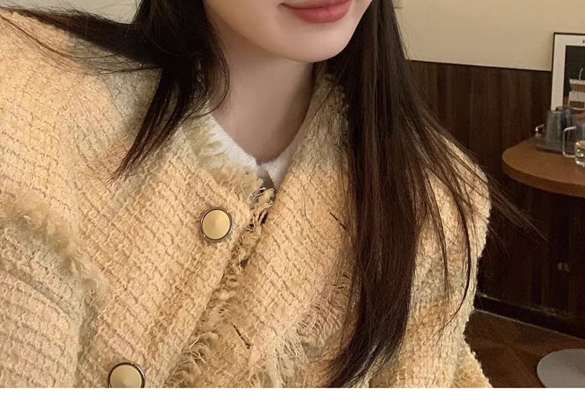 Hat Bucket Knit Fluffy