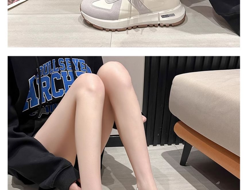 Panel Sneakers Platform