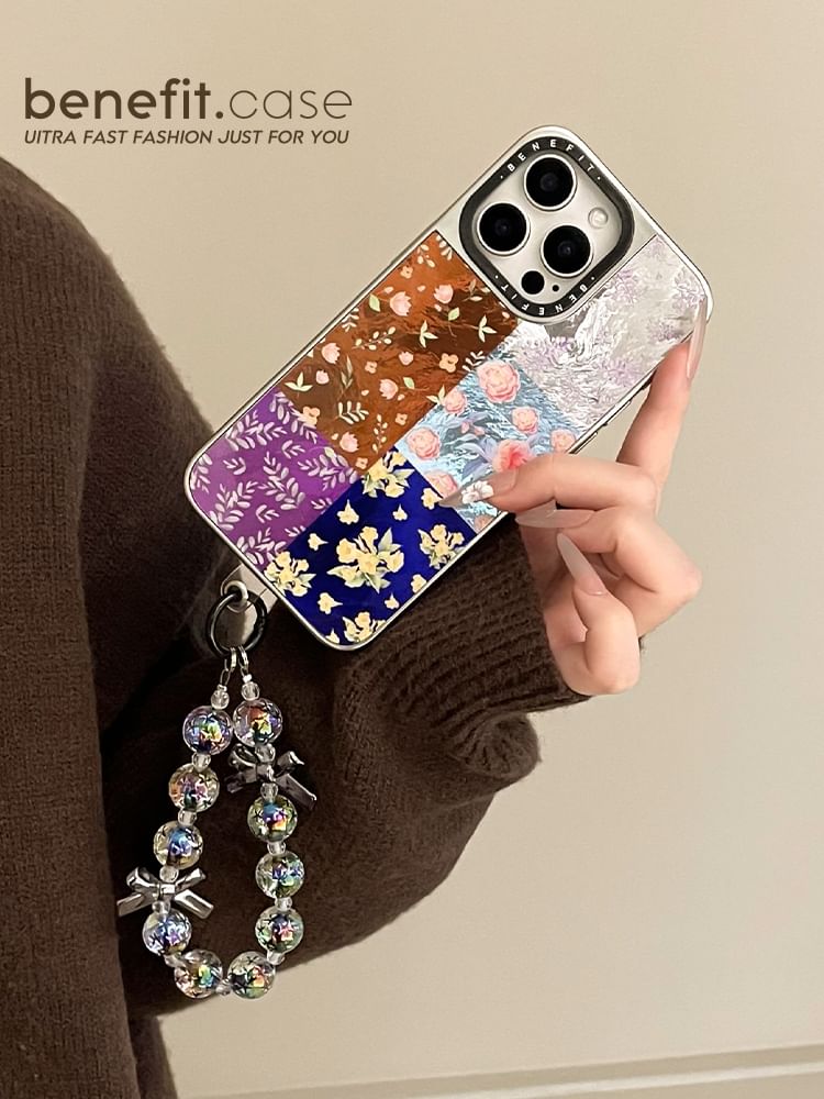 Case Strap Floral Set Phone /