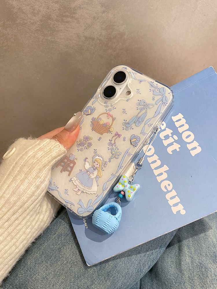 Phone Girl Charm / Case Set