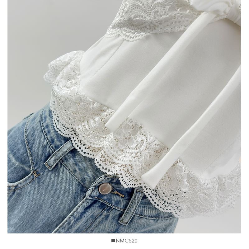 Halter-Neck Slim Lace Cami - LaceLux