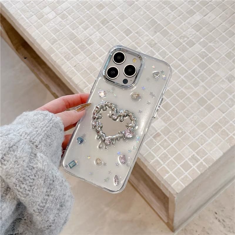 Mirror iPhone Rhinestone Case