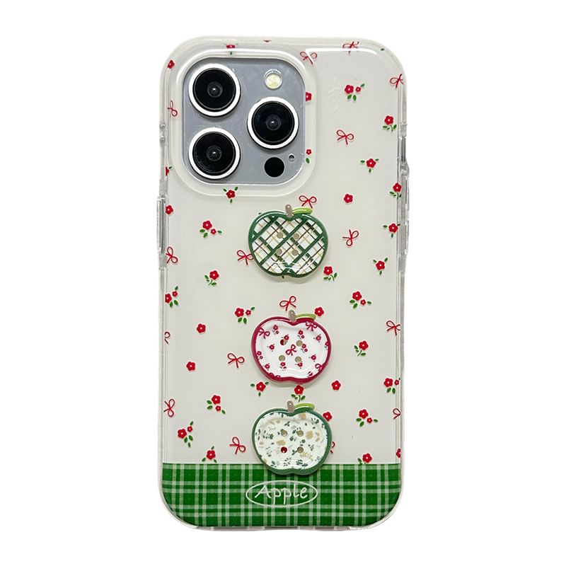 Case Strap Print / Beaded Floral Set Phone Apple
