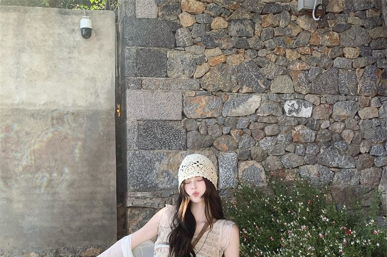 Lace Maxi Skirt with High Waist and Jacket Combo