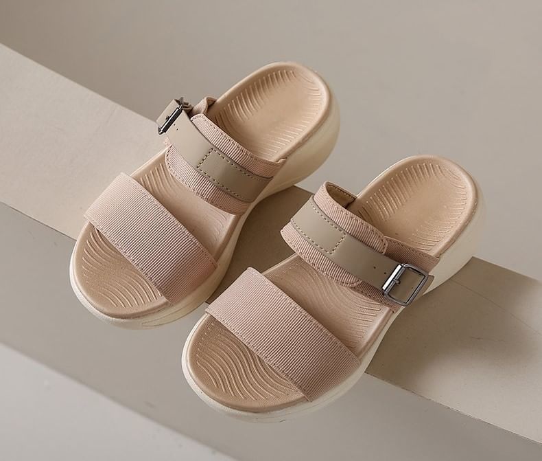 Wedge Heel Slide Sandals