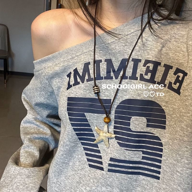 Necklace Pendant Bead Cord Starfish