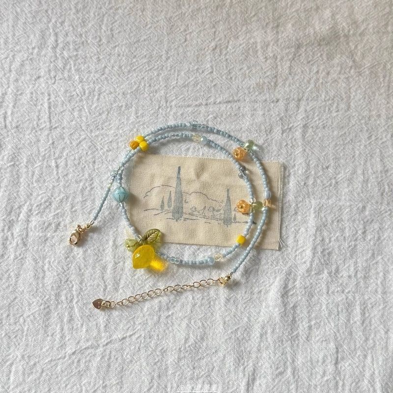 Lemon Necklace Pendant Bead